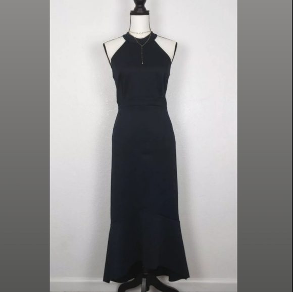 Enfocus Studio Dresses & Skirts - ENFOCUS STUDIO NAVY Hi Low Fit And Flare Dress